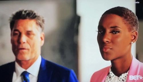 Zeta alongside co star James Hyde in Dutch.