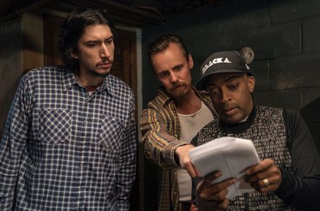 Spike Lee, Jasper Pääkkönen, and Adam Driver in BlacKkKlansman (2018)