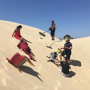Red Chair in the Sand Dunes