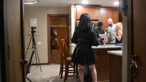 Tez Dixon, Stephanie Falciano, Lily Beauchard, and Matt D. Chapman in Delivery Attempted (2023)