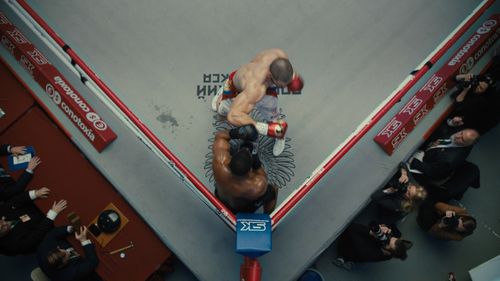 Michael B. Jordan, Shayna Ryan, Sharon Dacey, and Florian Munteanu in Creed II (2018)