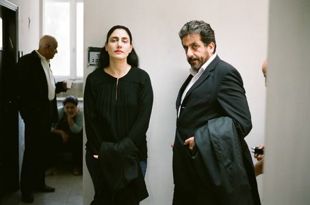 Ronit Elkabetz and Menashe Noy in Gett (2014)
