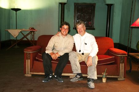 Producer Jeremy Alter and Director David Lynch on the set of INLAND EMPIRE