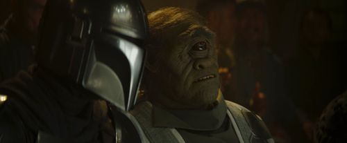 John Leguizamo, Pedro Pascal, John Rosengrant, and Brendan Wayne in The Mandalorian: Chapter 9: The Marshal (2020)