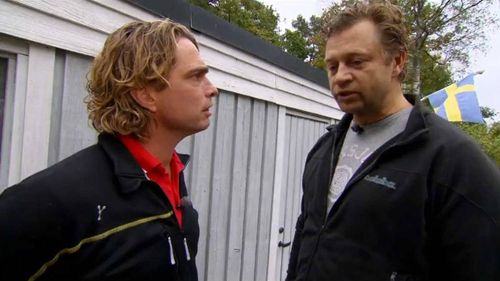 Johan Petersson and Anders Öfvergård in Arga snickaren VIP (2015)