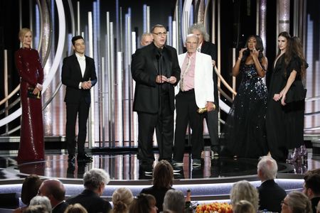 Nicole Kidman, Brian May, Jim Beach, Graham King, and Rami Malek at an event for Bohemian Rhapsody (2018)
