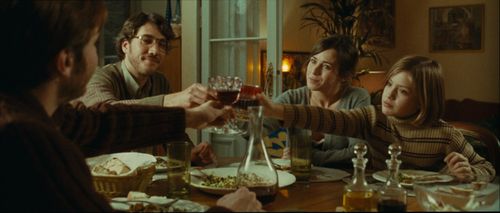 Daniel Brühl, Marta Etura, Alberto Ammann, and Claudia Vega in Eva (2011)