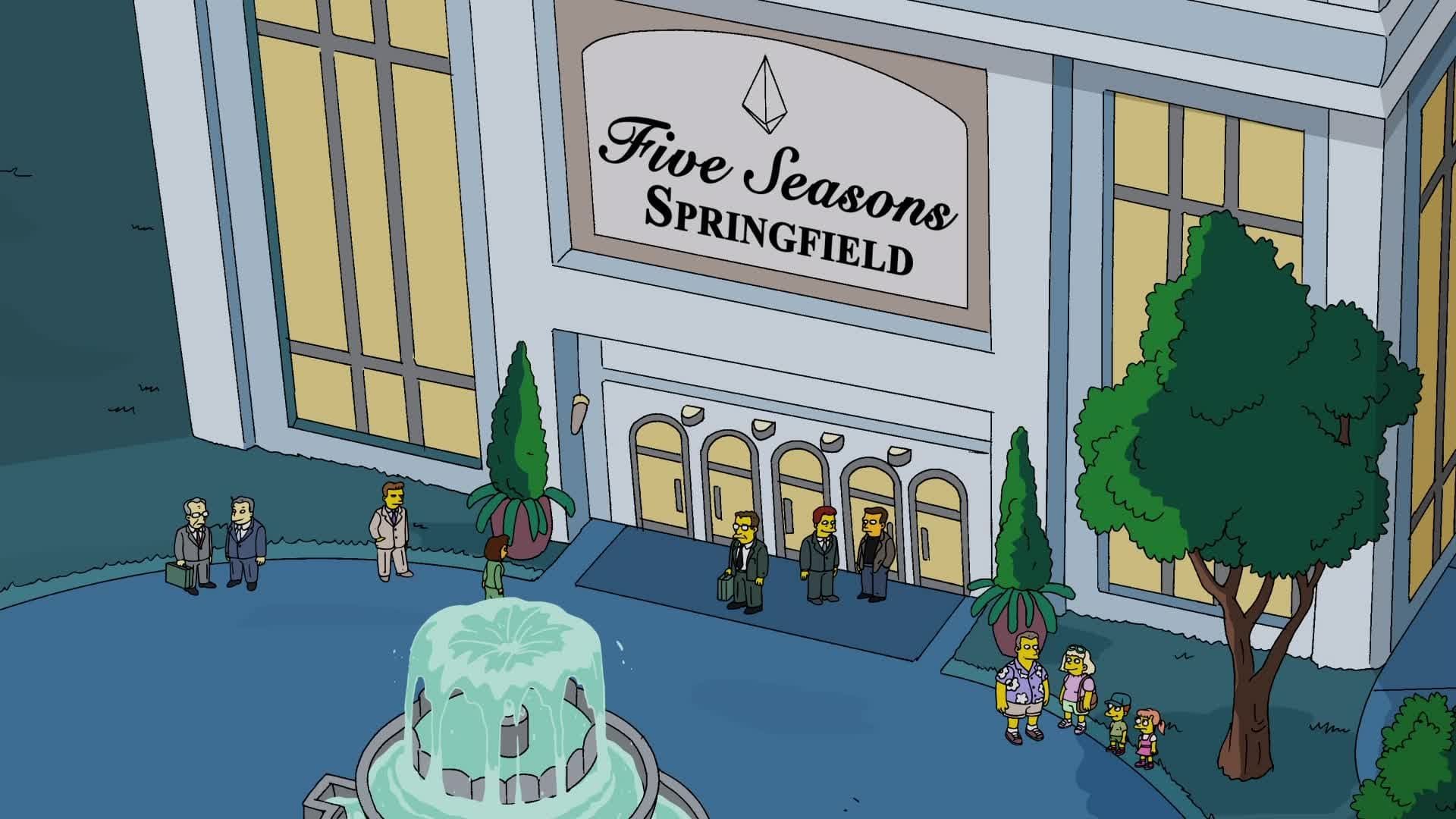 The Simpsons background