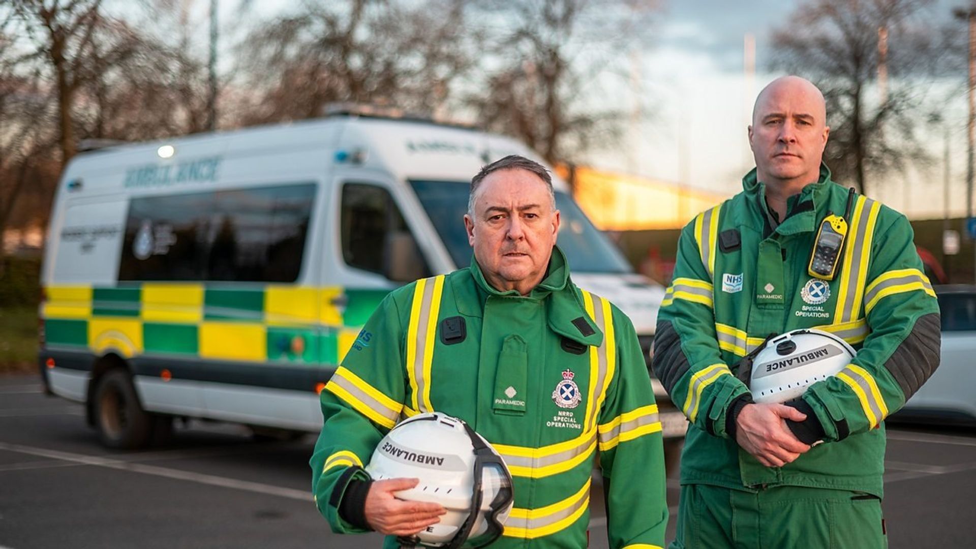 Paramedics on Scene background