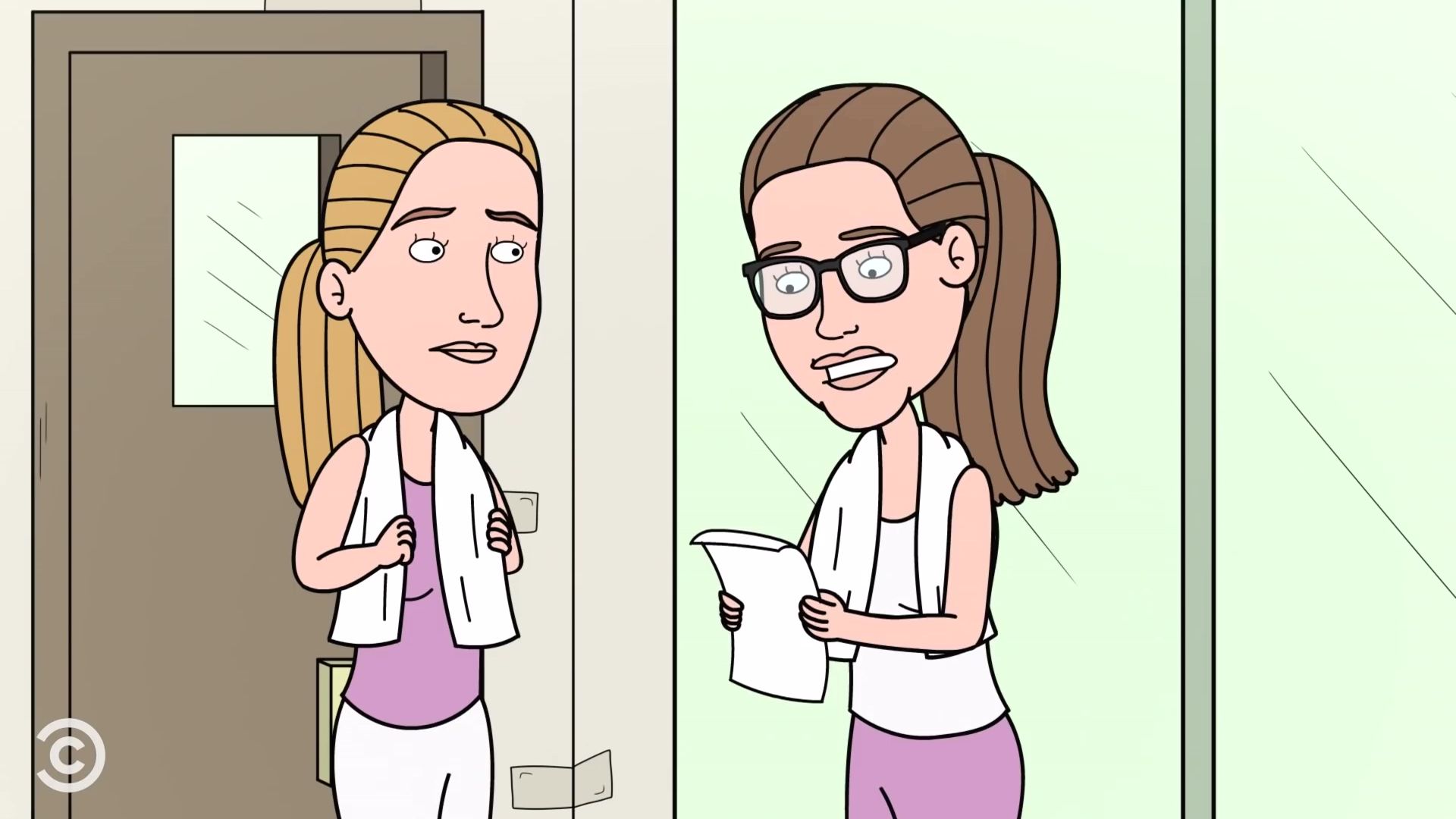 Office Ladies Animated Series background