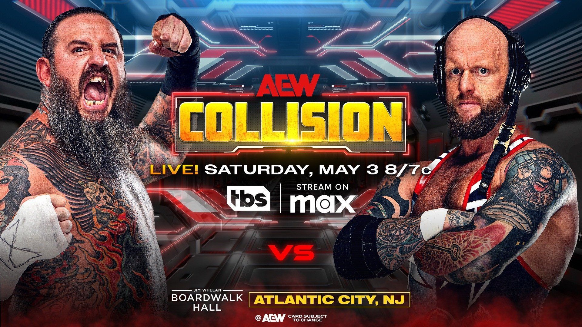 AEW Collision background