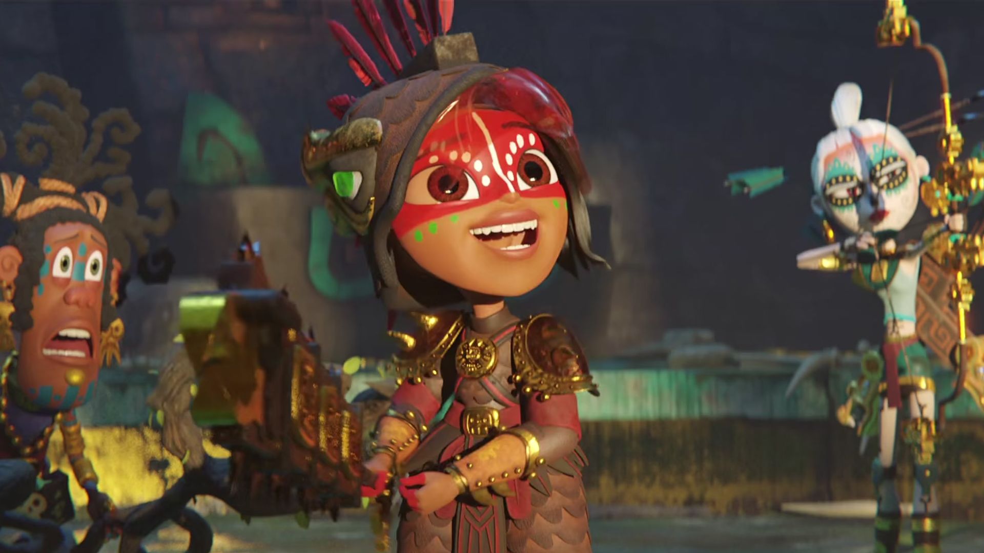 Maya and the Three background