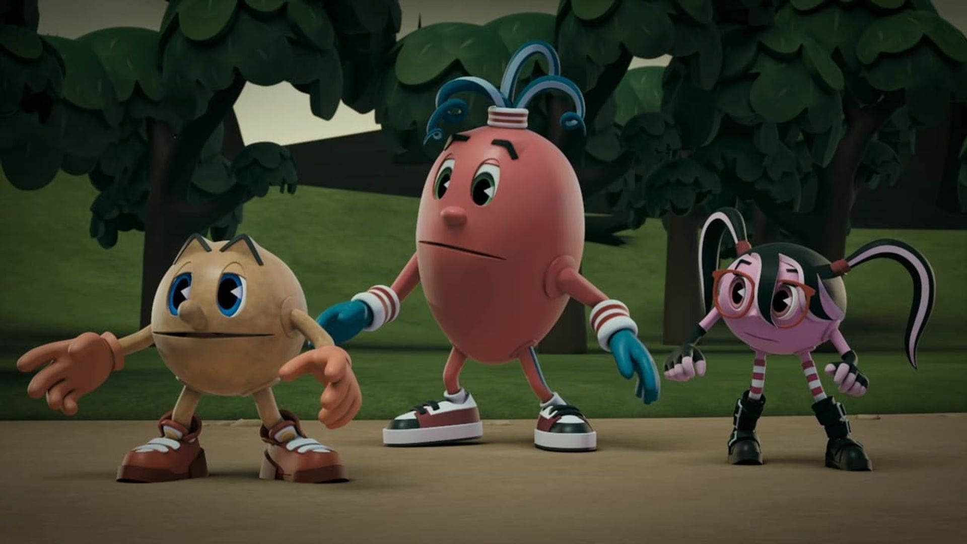 Pac-Man y las aventuras fantasmales background