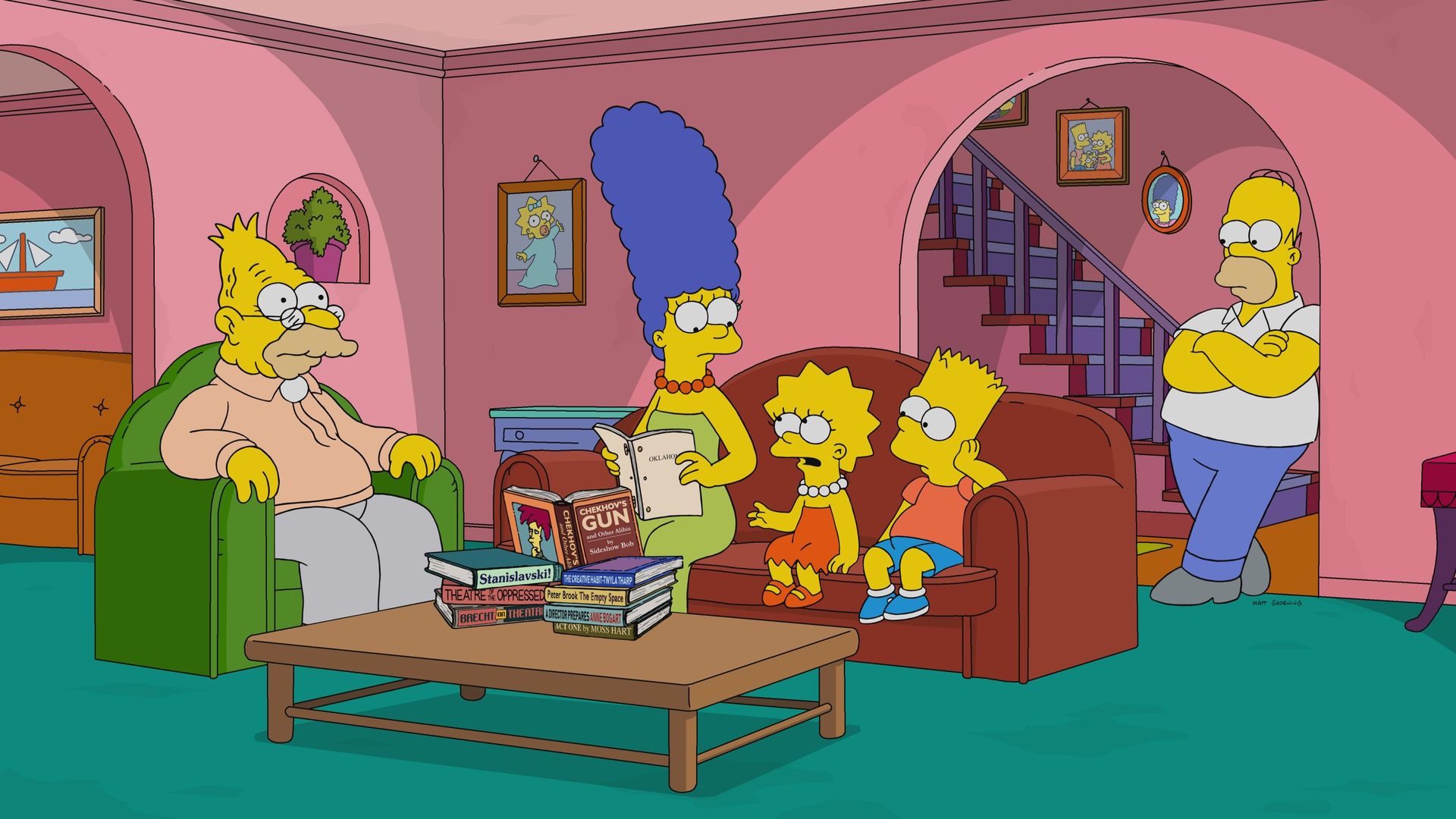 The Simpsons background