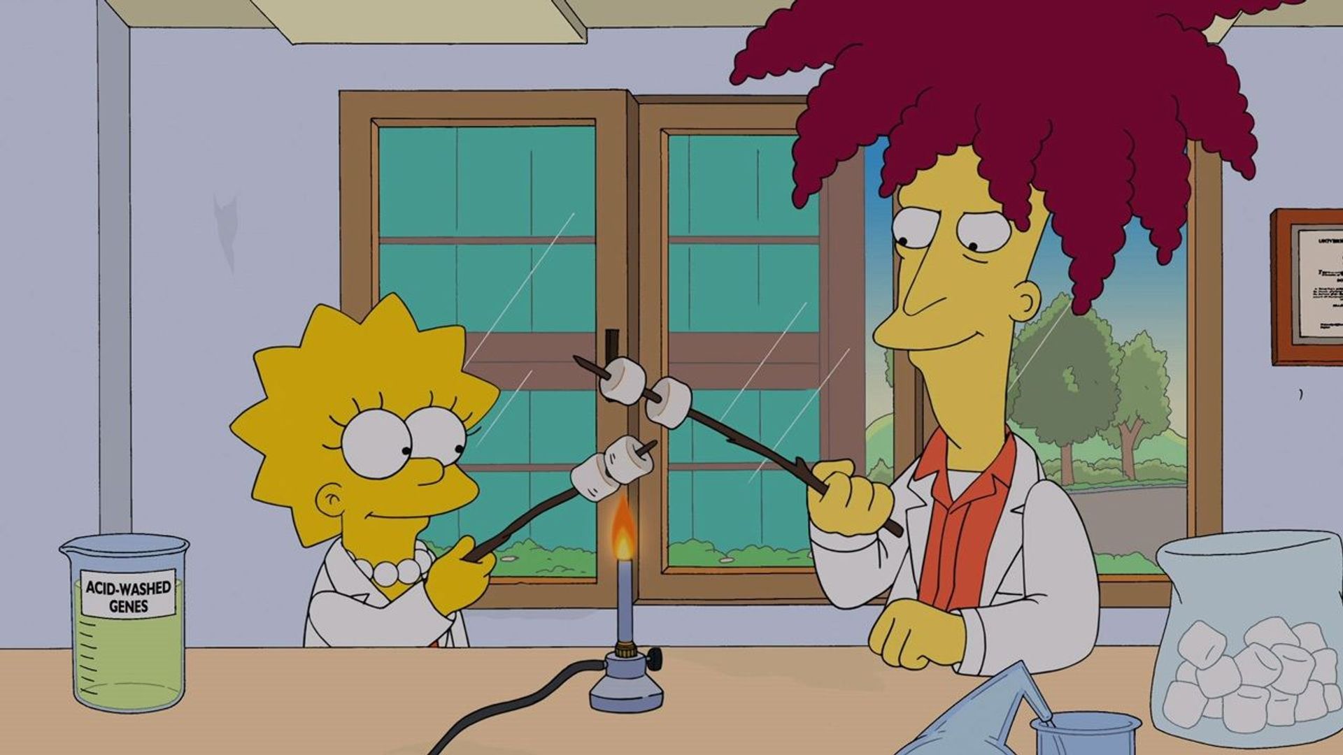 The Simpsons background