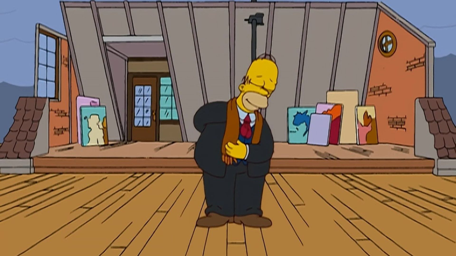 The Simpsons background