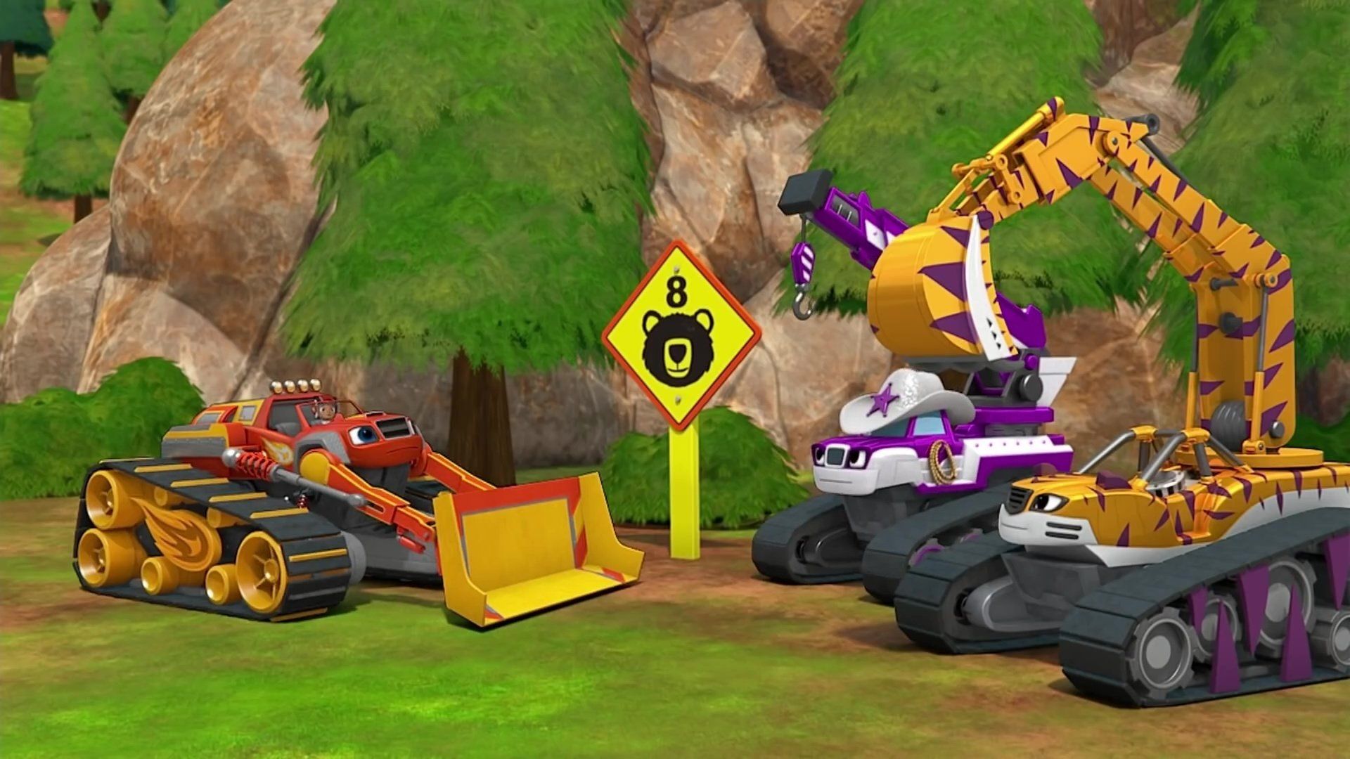 Blaze and the Monster Machines background