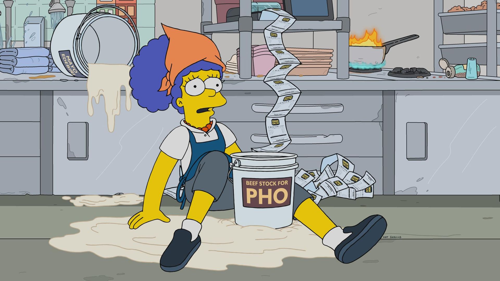 The Simpsons background
