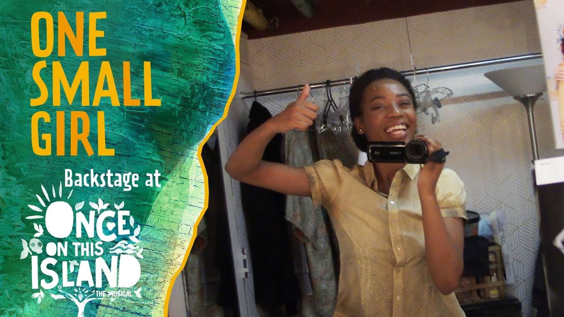 One Small Girl: Backstage at 'Once on This Island' with Hailey Kilgore background