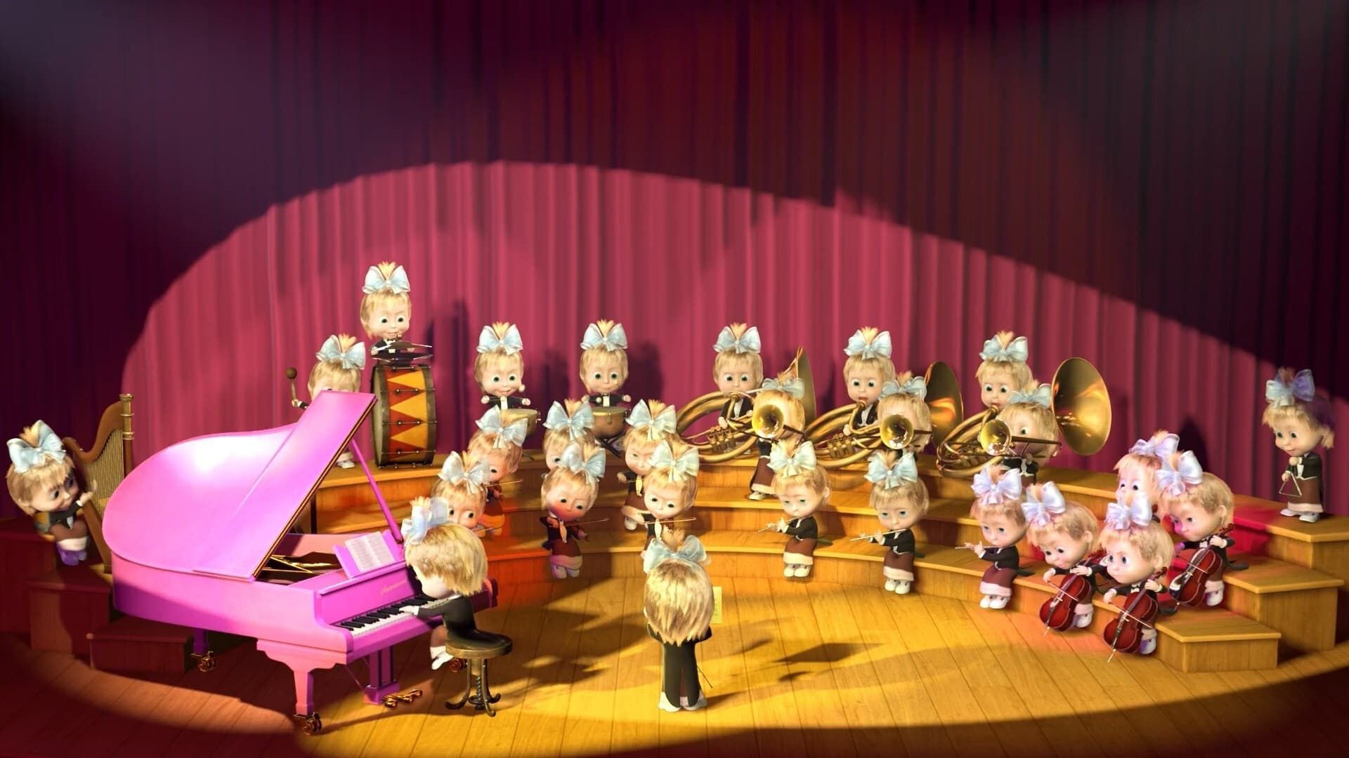 Masha and the Bear background