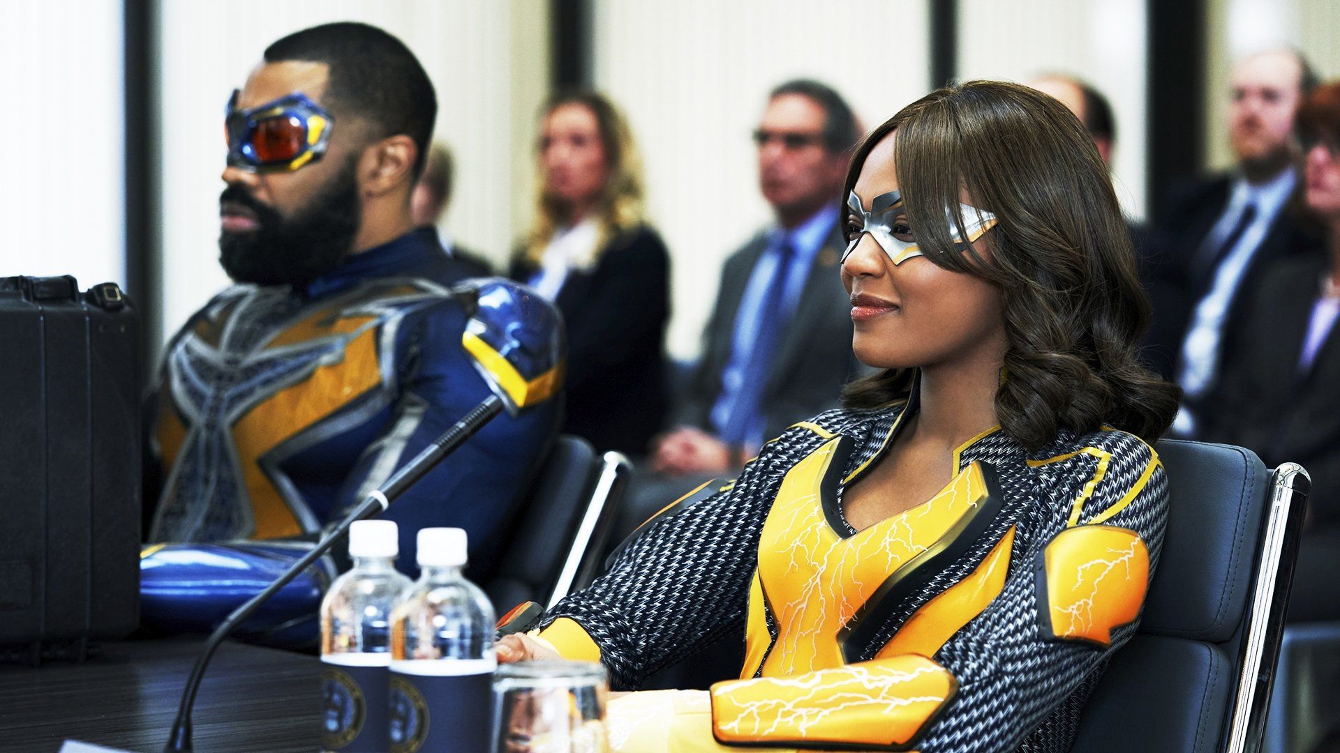 Black Lightning background