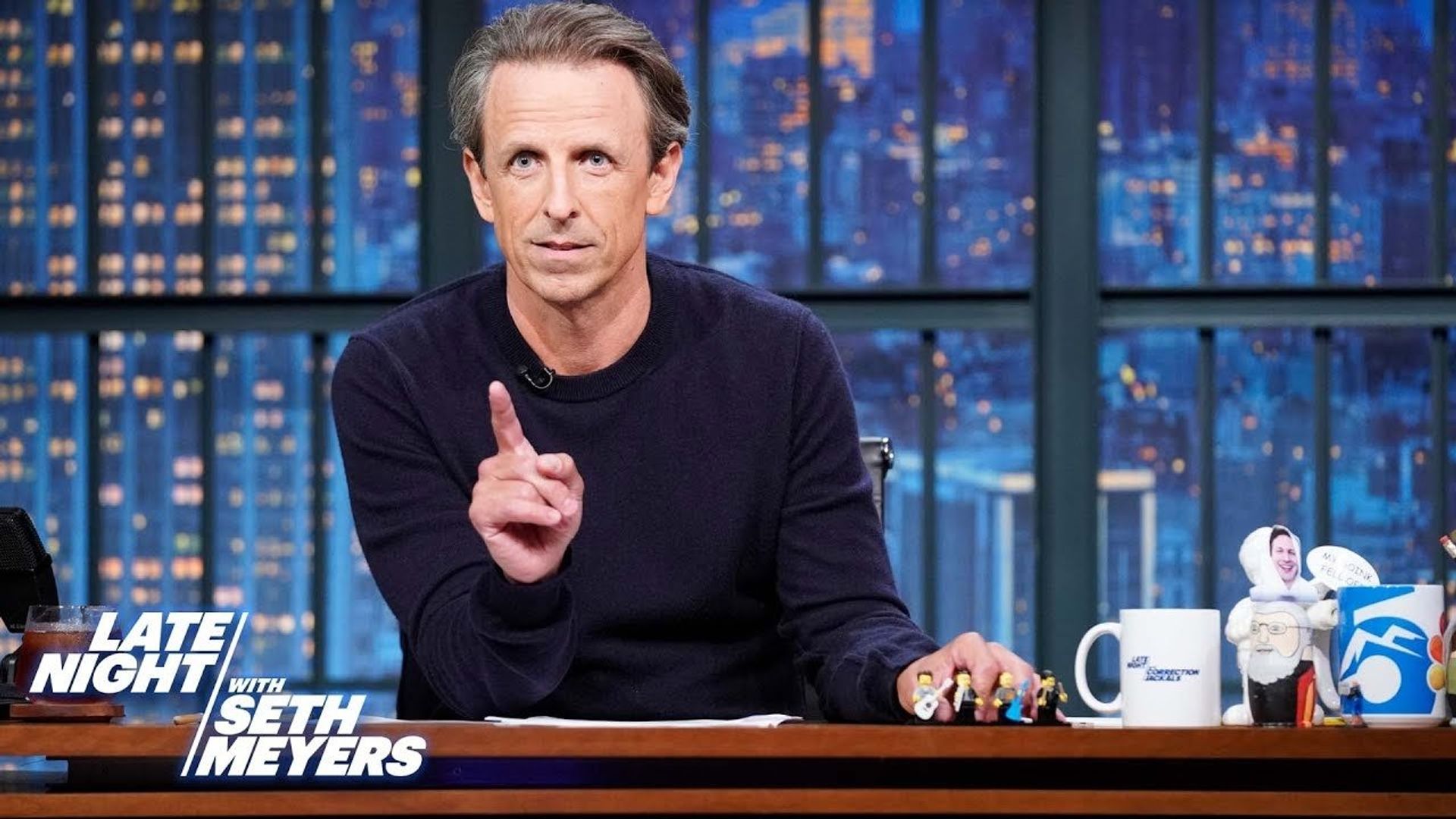 Late Night with Seth Meyers: Corrections" background