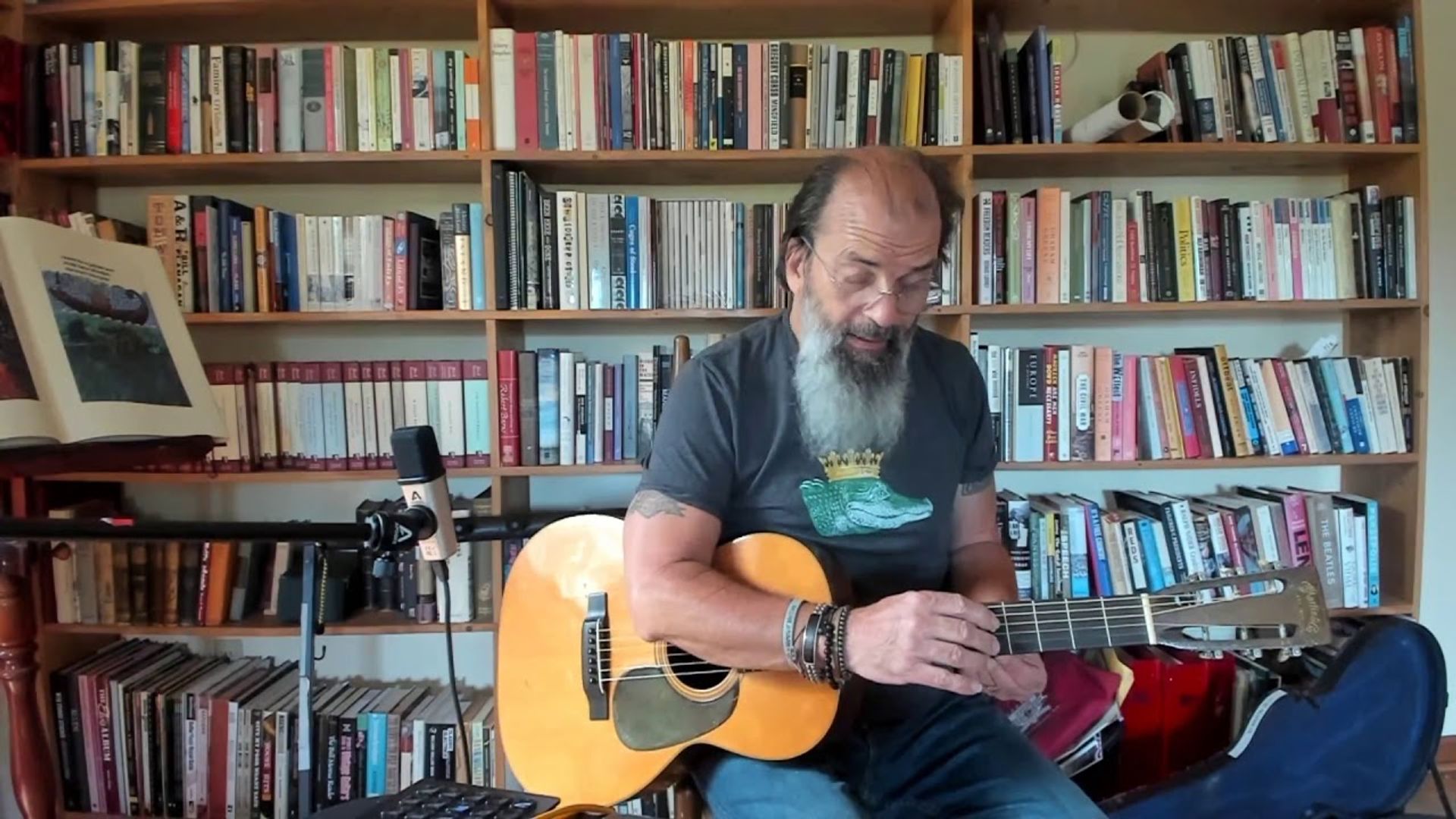 Guitar Town with Steve Earle background