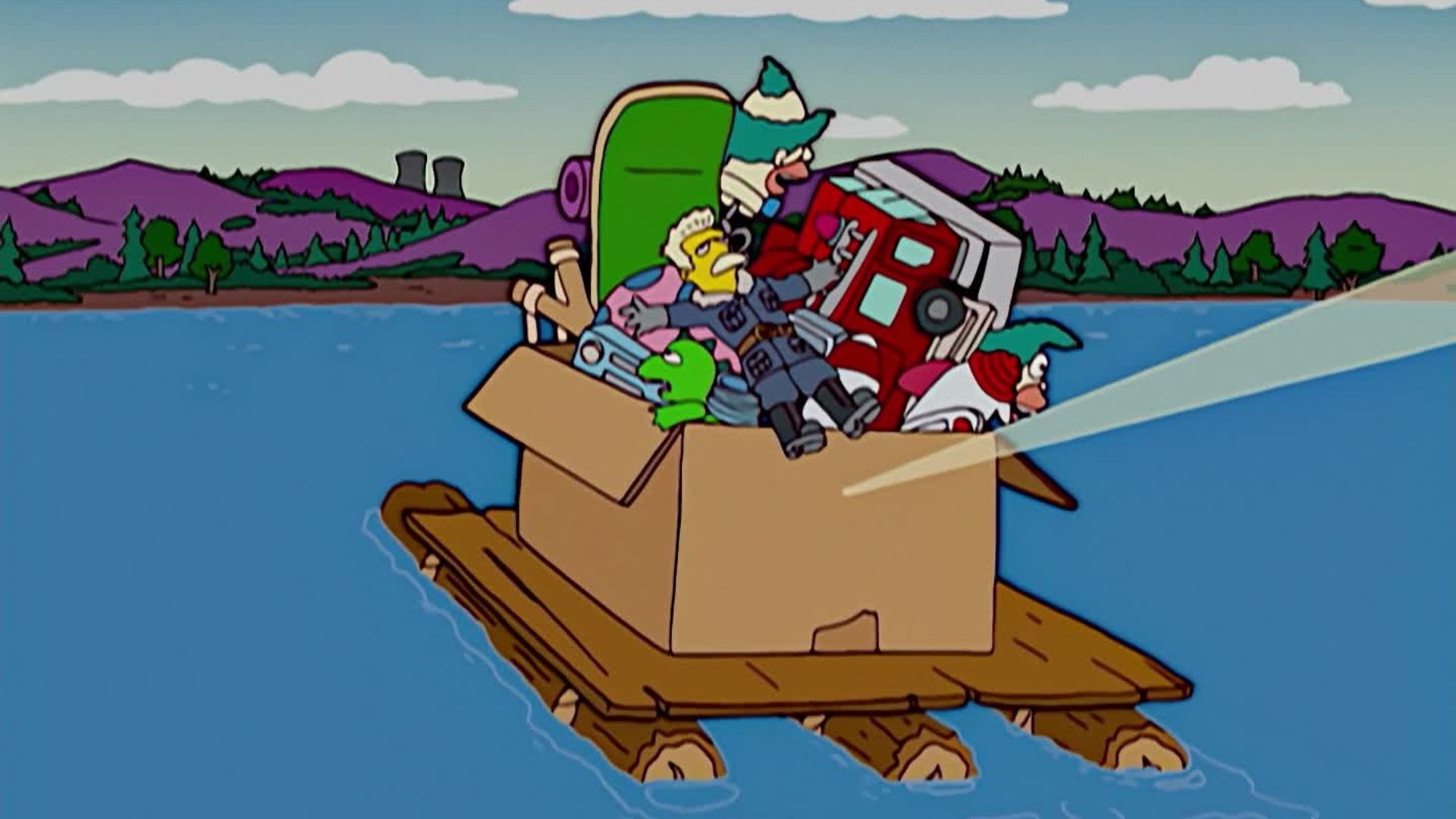 The Simpsons background