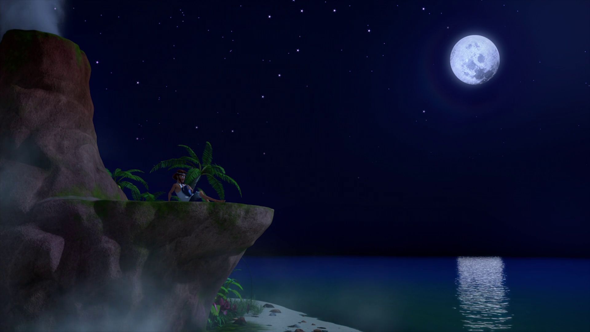 Larva Island background