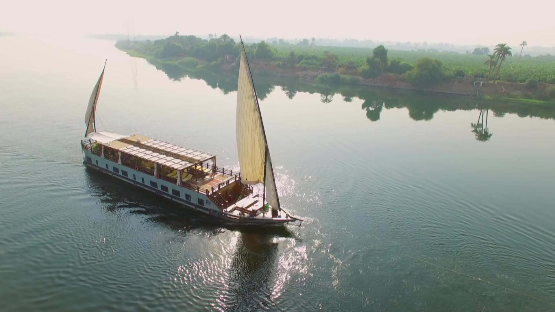 The Nile: Egypt's Great River with Bettany Hughes background
