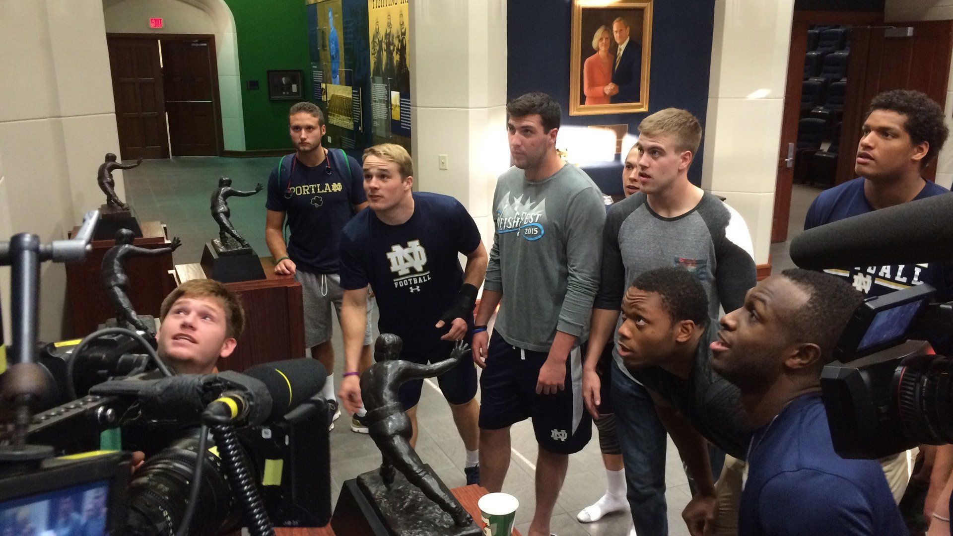 A Season with Notre Dame Football background