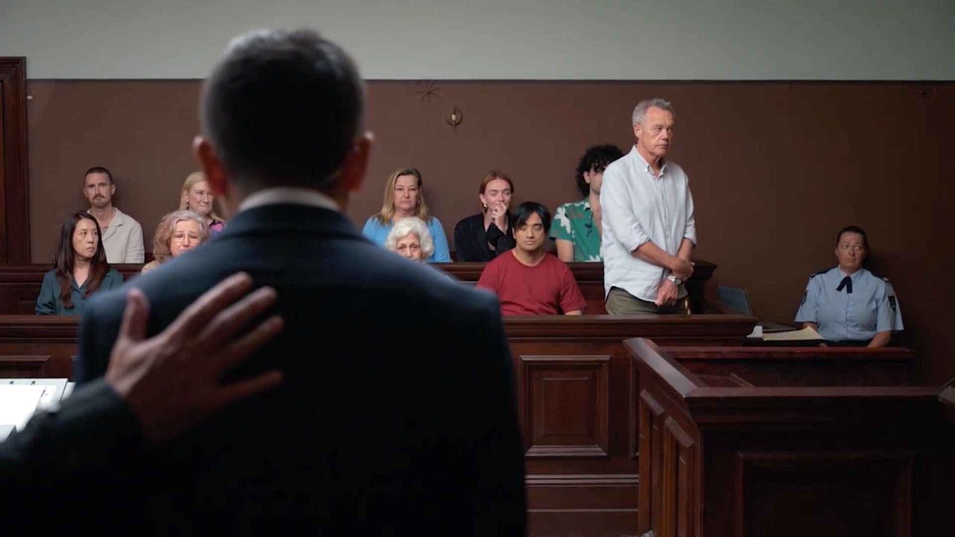 The Jury: Death on the Staircase background