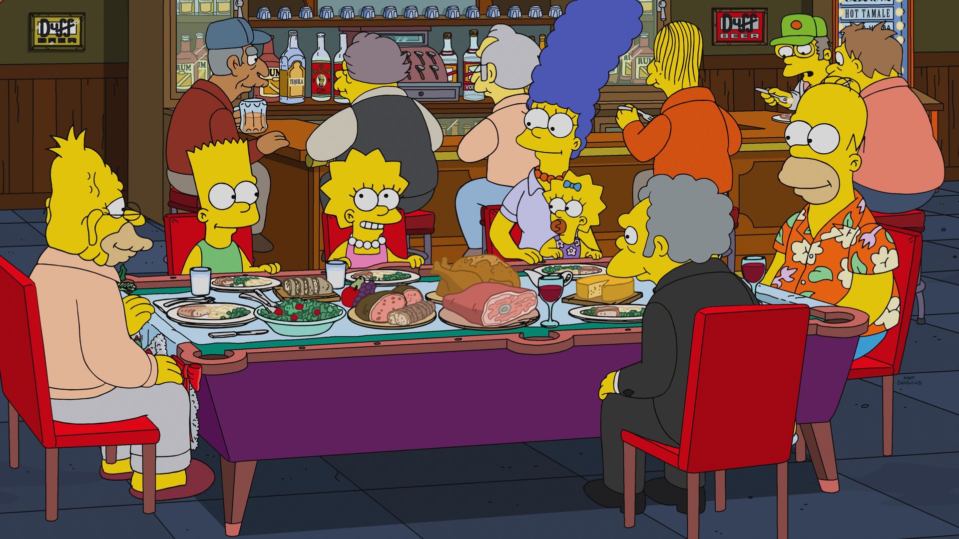 The Simpsons background