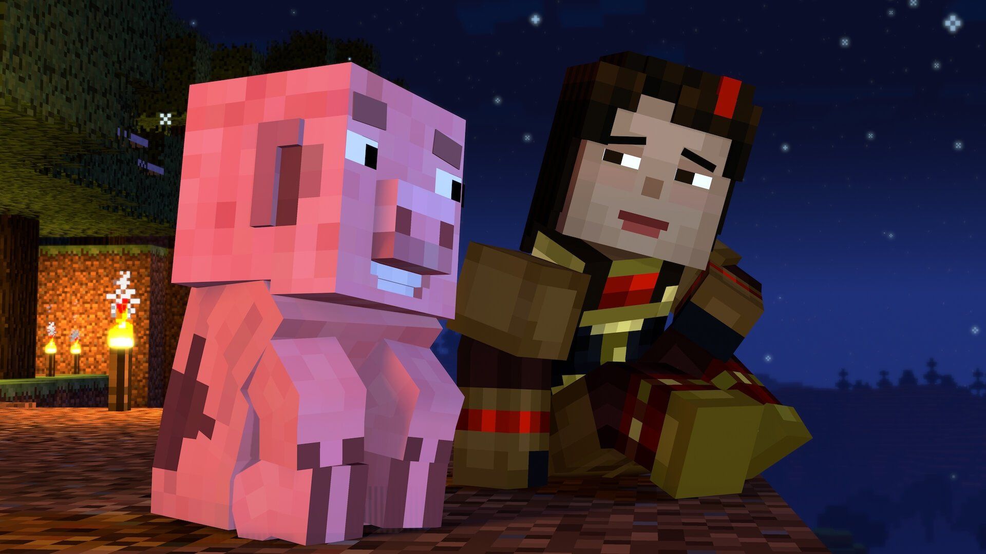 Minecraft: Story Mode background