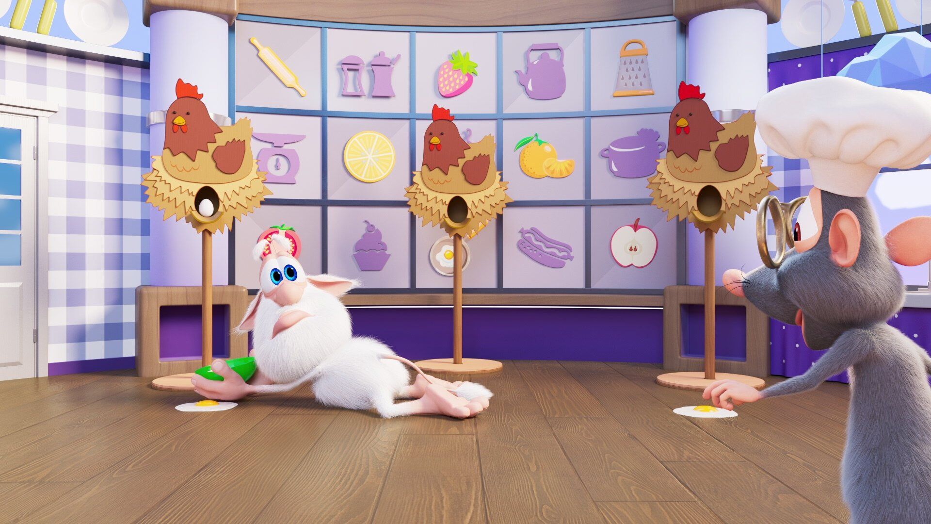 Booba: Food Puzzle background