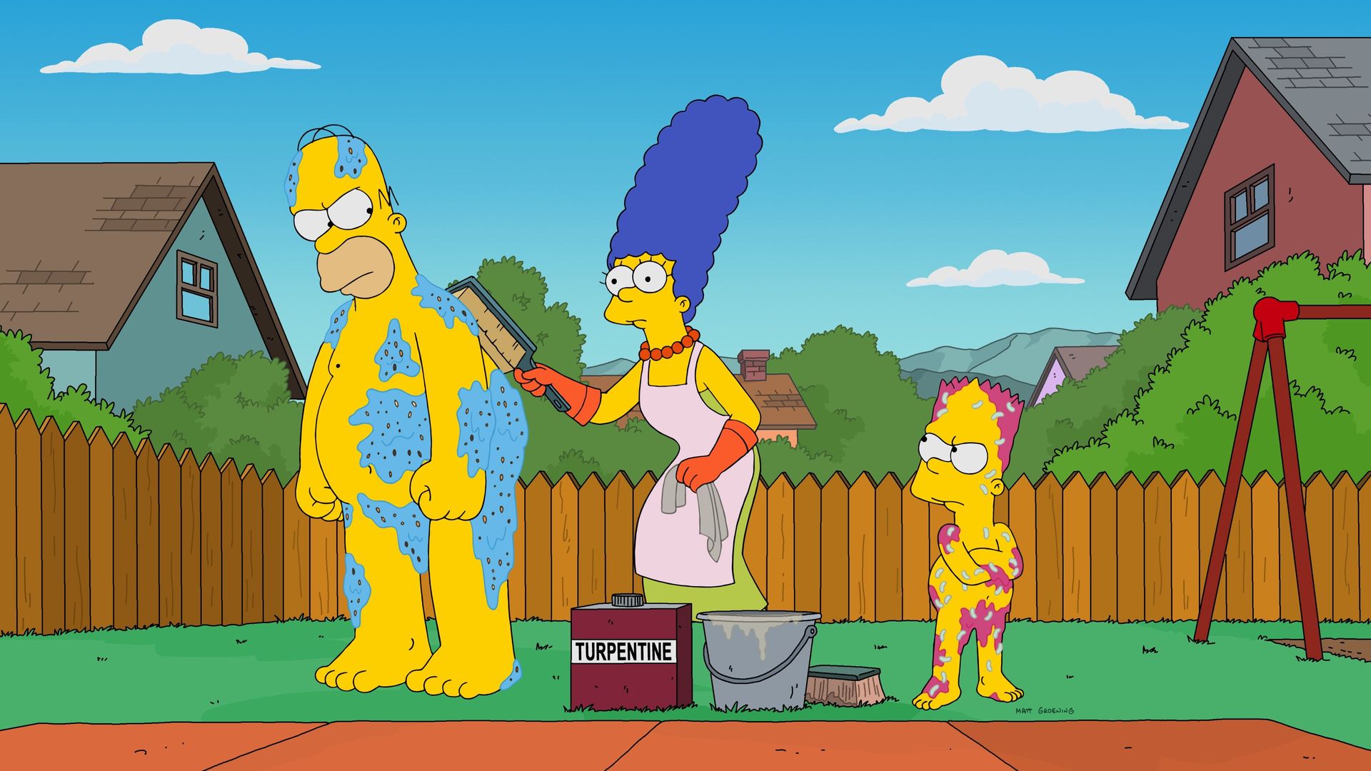 The Simpsons background