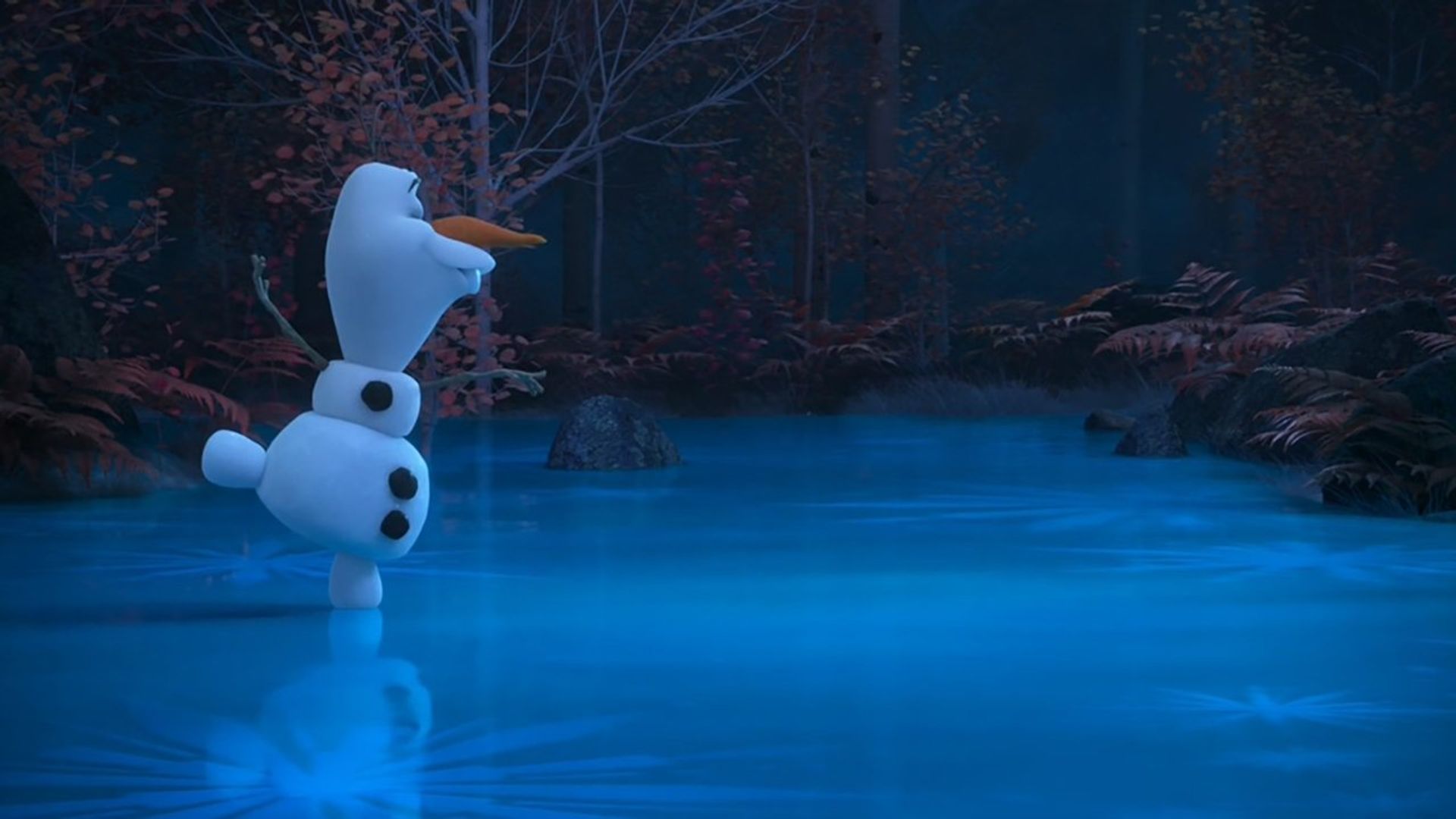 At Home with Olaf background