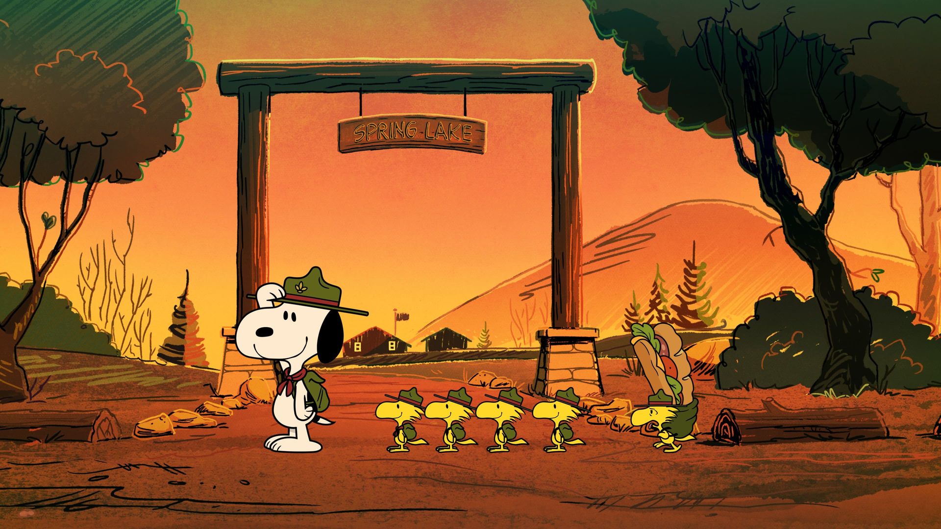 Camp Snoopy background