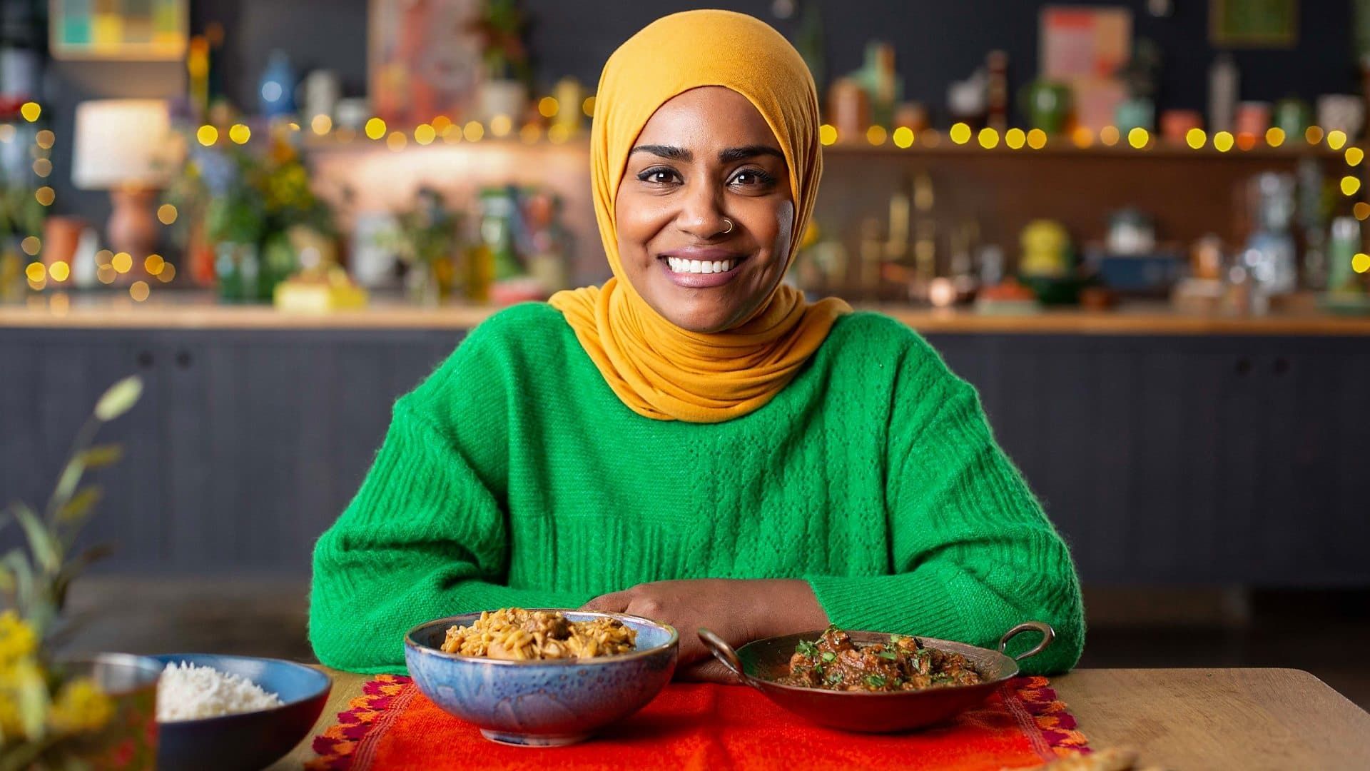 Nadiya's Cook Once Eat Twice background
