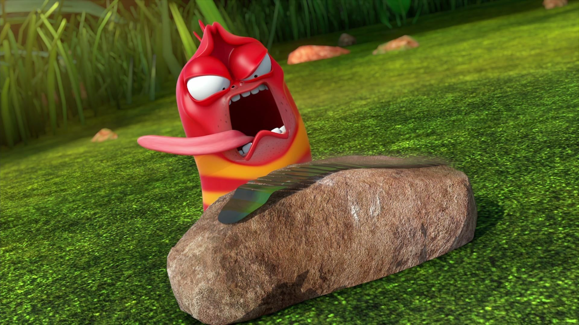 Larva Island background