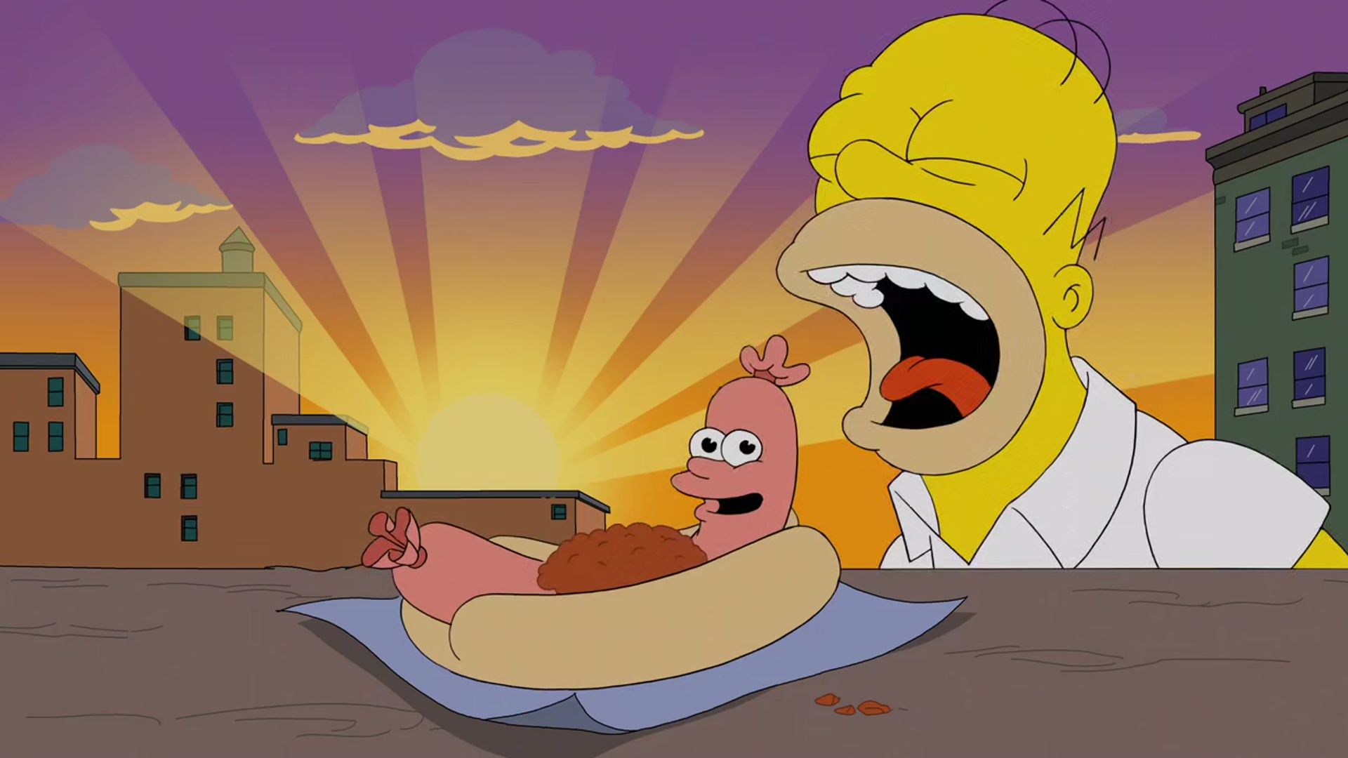 The Simpsons background