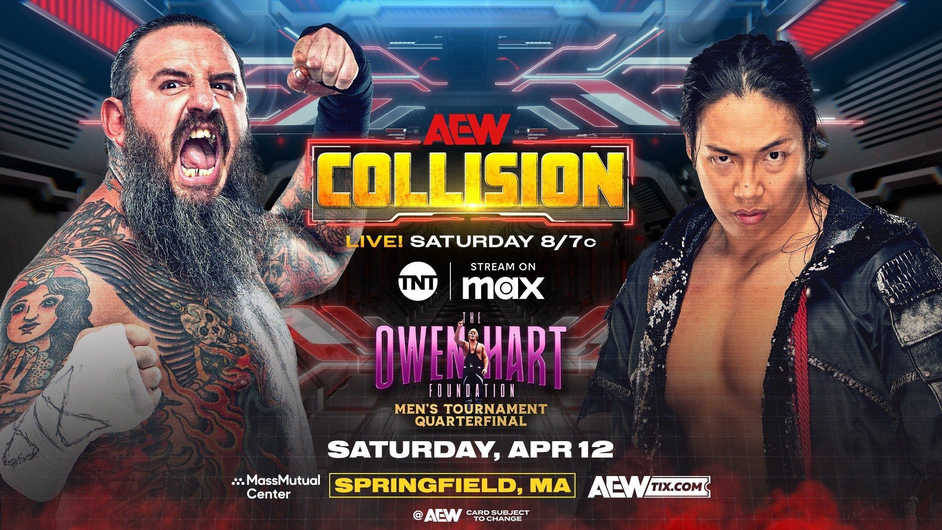 AEW Collision background