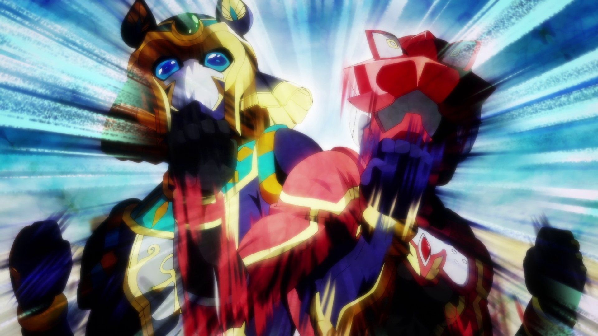 The Red Ranger Becomes an Adventurer in Another World background