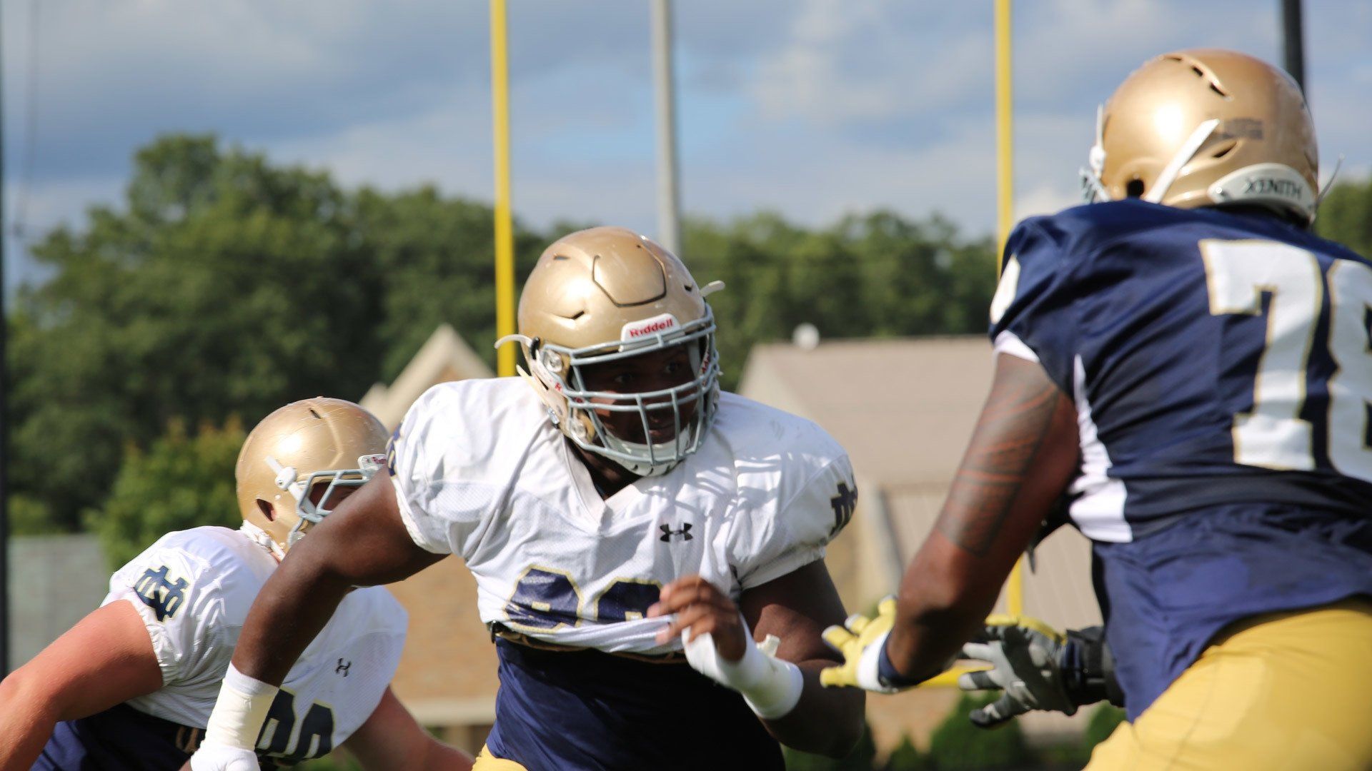 A Season with Notre Dame Football background