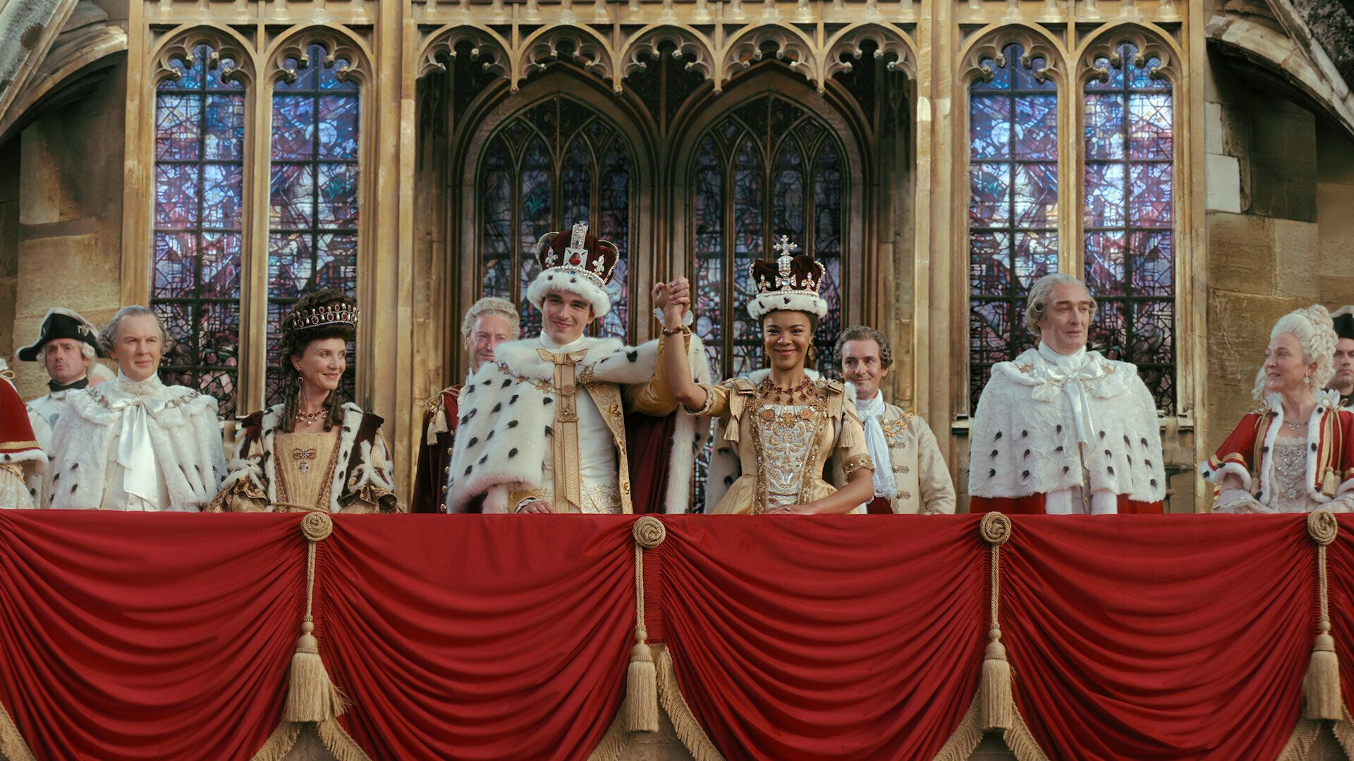 Queen Charlotte: A Bridgerton Story background