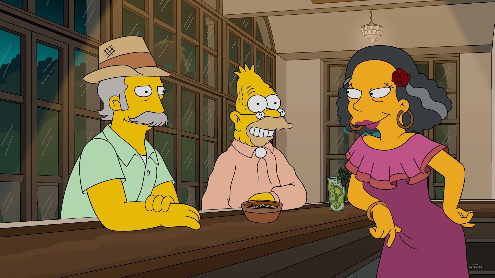The Simpsons background