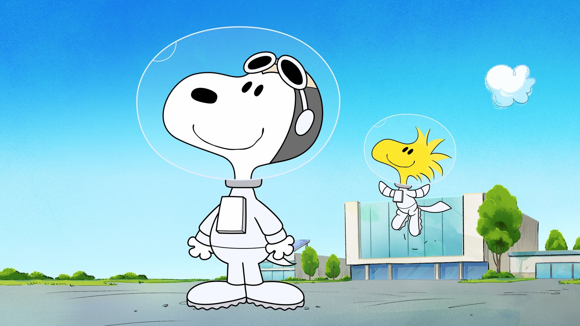 Snoopy in Space background