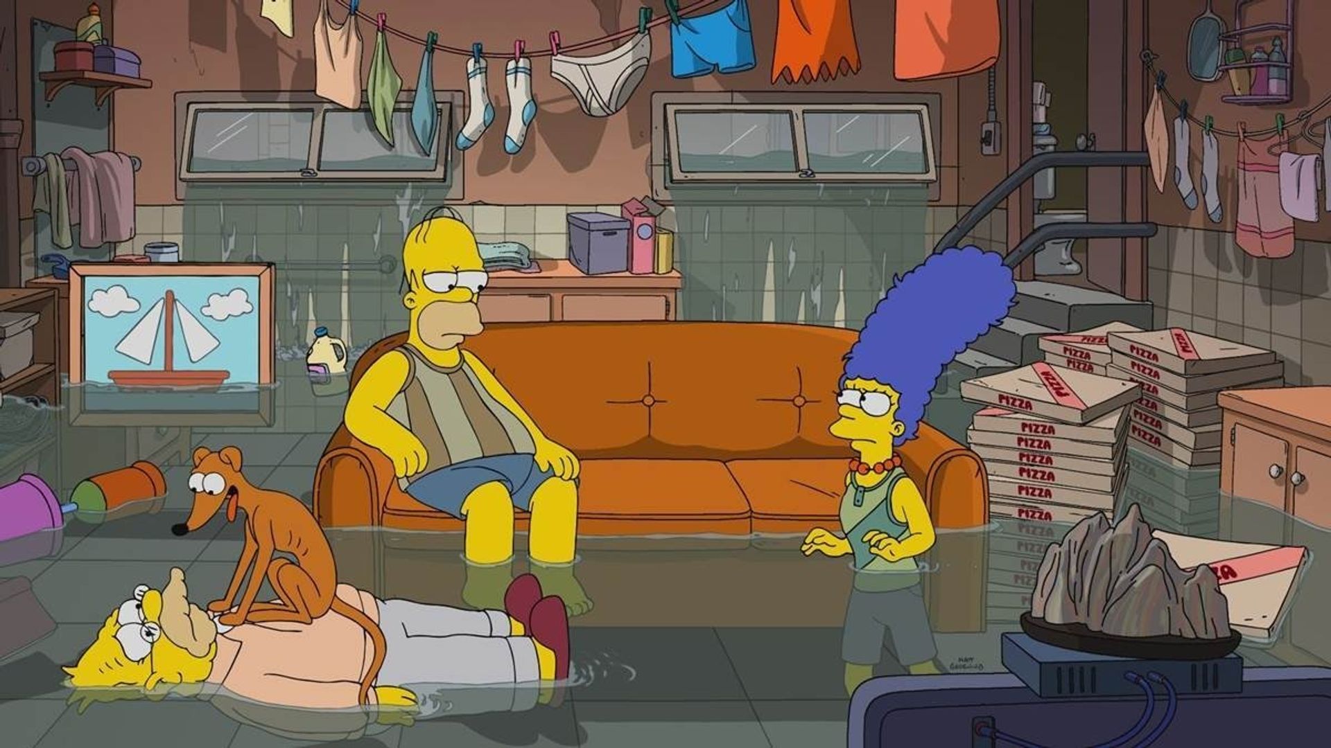 The Simpsons background