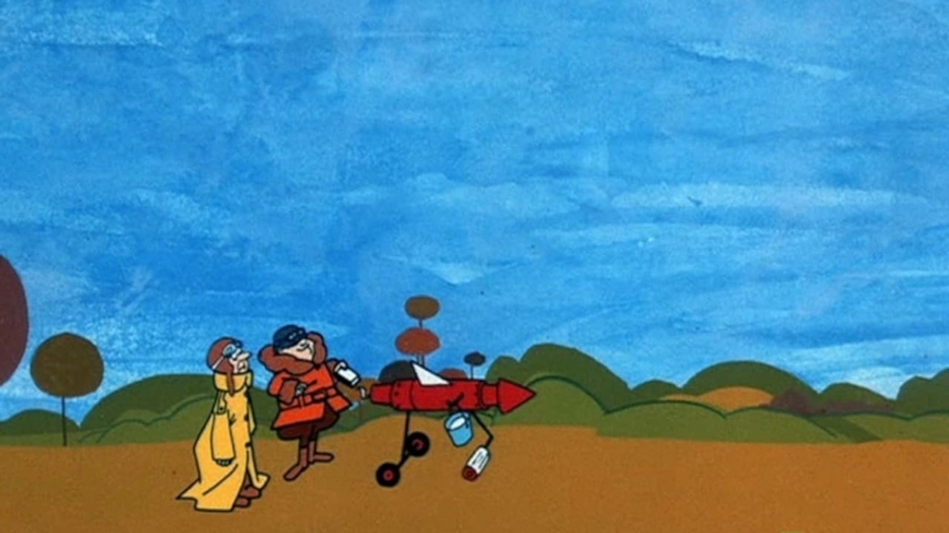 Dastardly and Muttley in Their Flying Machines background