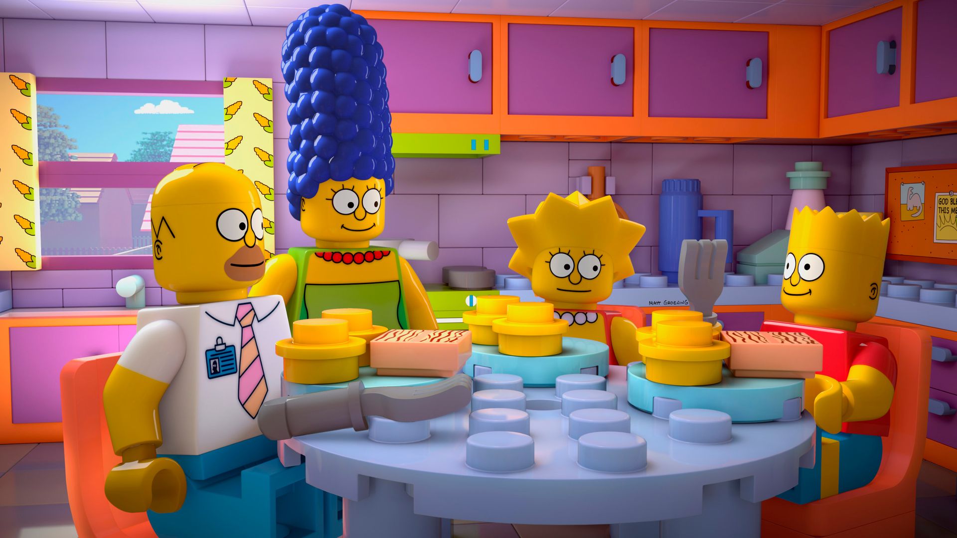 The Simpsons background
